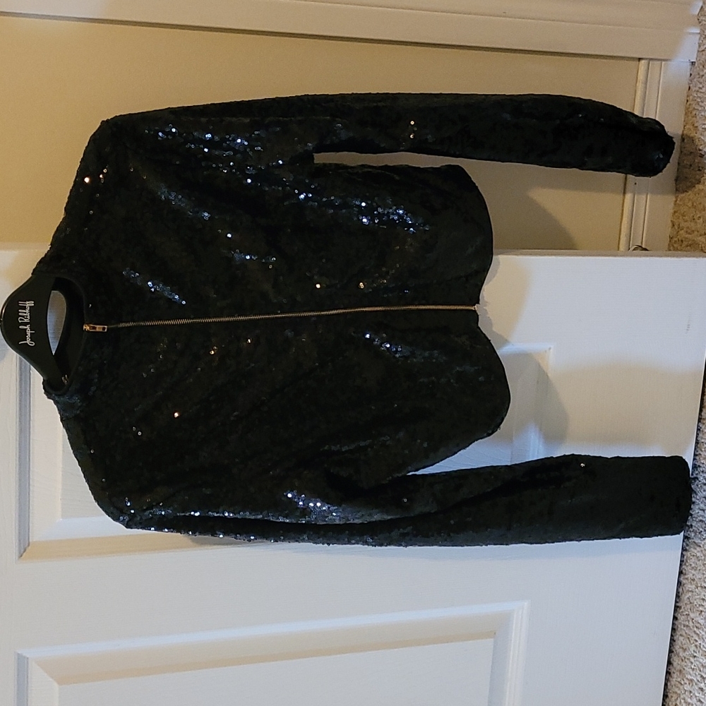 Sequin black jacket